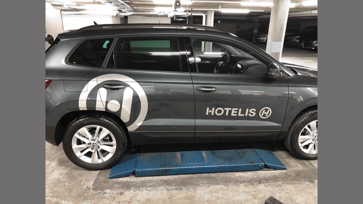 PPS LAUSANNE HOTELIS MARQUAGE VEHICULE