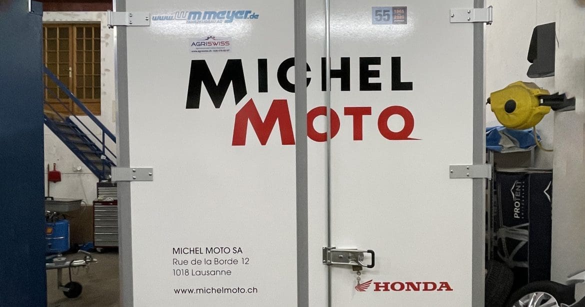 autocollant remorque Michel Moto