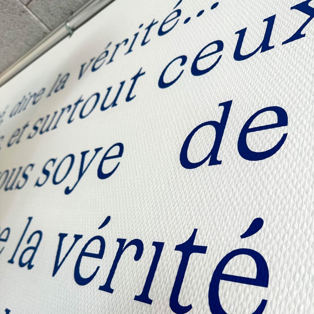 gymnase de burier,Aurèle Sack,typographie,autocollant